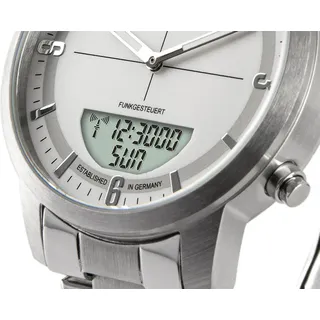 KIENZLE HAMBURG Funk-Armbanduhr Edelstahl 40 mm