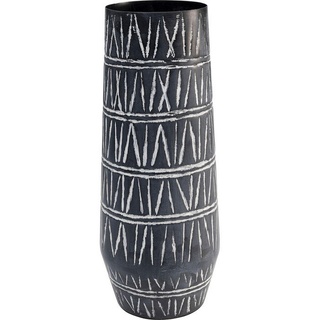 XXXL VASE Schwarz, Weiß - 16x43x16 cm