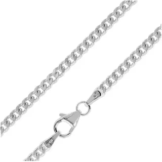 trendor Herren Halskette 925 Silber Panzerkette 2,7 mm breit, 55 cm