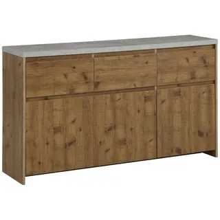 OTTO home Highboard 140 x 80 x 35 cm Beige