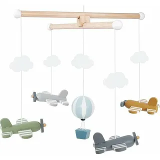 Jabadabado Baby Holz Mobile Bunte Flugzeuge