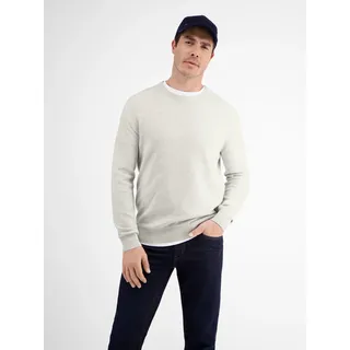 Lerros Crewneck Strickpullover - Fog White Melan S