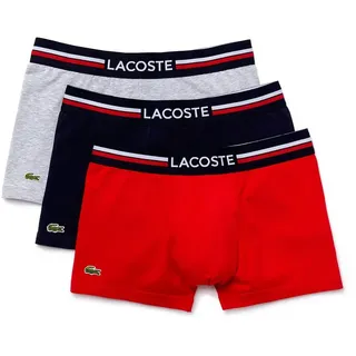 Lacoste Slips 3 Einheiten - Marine / Argent Chine / Red - S