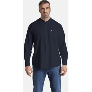 Jan Vanderstorm Langarmhemd »Stehkragenhemd KALLU«, blau