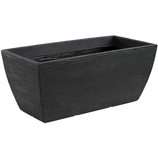 Dehner Blumenkasten Rille 80 x 40 cm Anthrazit