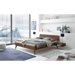 Hasena Massivholzbett Ancona 200 x cm Holz Nussbaum