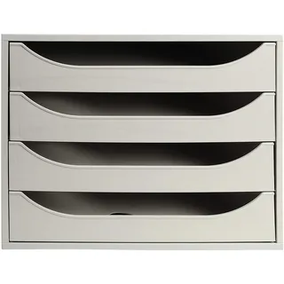 Exacompta Schubladenbox 28,4 x 34,8 x 23,4 cm 23-tlg. grau