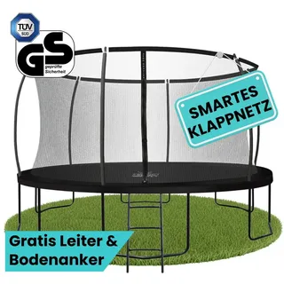 Zero Gravity Trampolin 427 cm Schwarz