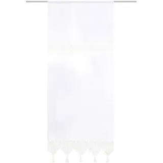 HOME WOHNIDEEN Türvorhang »TONI« Stangendurchzug 1 Stk. tlg. Türvorhang mit Häkeleinsätzen, weiß