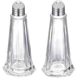 Westmark Salz-und-Pfefferstreuer New York, 65262270, Glas / Edelstahl, Set, 2-teilig