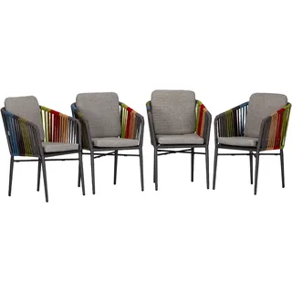 ACAMP Manhattan Set 4-tlg. Grau/Mehrfarbig