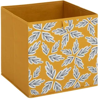 Aufbewahrungsbox 31x31 cm Klappbox gelb Faltbox Regalbox Einschubkorb Dekoration