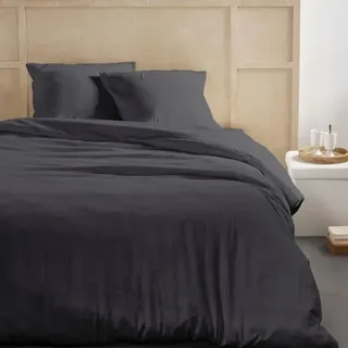 TODAY Parure de lit Gaze de coton, 2 Personen, 260x240cm, Fusain, 123324