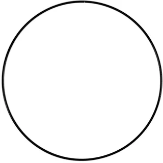 Vaessen Creative Metallring, Schwarz, Spannring 30 cm aus 3 mm Metalldraht zum Traumfänger Basteln, Makramee Knoten, Mandala Häkeln sowie Gestalten weiterer Wanddeko und Fensterdeko 11014-004