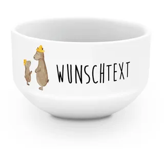 Mr. & Mrs. Panda Schüssel personalisiert Bären mit Hut - Personalisierte Geschenke, Müslischale, Family, Schale, Suppenschüssel, Muttertag, Kinder, Müslischüssel, Vatertag, Paps