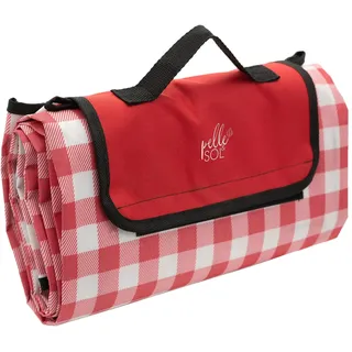 Pelle & Sol Picknickdecke, wasserdicht, 200 x 140 cm, Faltbare Picknickmatte, Outdoor-Stranddecke, rutschfest, mit Tragegriff, sanddichte und waschbare Strandmatte für Garten, Wandern, Camping
