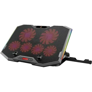 Conceptronic 6-Fan Cooling Pad (17.0") THYIA01B Ergo Gaming-Notebook Kühlständer mit 6 Lüftern