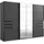 Schwebetürenschrank Saigon 270 x 208 x 64 cm Grau