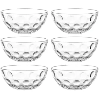 LEONARDO "CUCINA OPTIC, 10 cm, 6er-Set" 6 Stk. aus Glas spülmaschinengeeignet, transparent