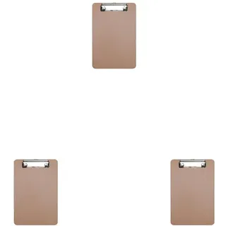 MAUL Klemmbrett A5 MAULbasic | Schreibbrett aus Holz im DIN A5 Hochformat | Clipboard zum Aufhängen | Klemmer zur Aufbewahrung von Papier | für Büro, Küche und Werkstatt | Holz (Packung mit 3)