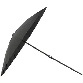Gardenson Sonnenschirm , Naturfarben, Schwarz , Textil , 250 cm , Sonnenschutz, Sonnenschirme