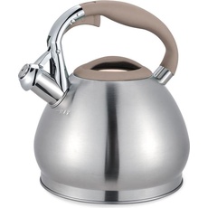 Maestro Enamelled kettle 2.5L Maestro MR-1318, Wasserkocher, Beige, Silber
