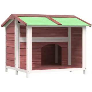 vidaXL Hundehütte Mokka 96x87x80,5 cm Massivholz Kiefer - Braun