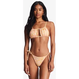 Bandeau-Bikini-Top BILLABONG "Sweet Oasis Alina", Damen, Gr. XS, Cup B, bunt (washed nectar), 78% Nylon, 22% Elasthan, Bikini-Oberteile Bandeau-Bikini-Top