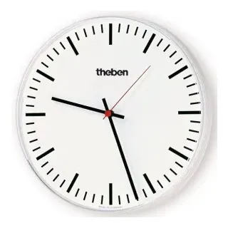 Theben 5009211 KNX Nebenuhr, einseitige Wanduhr, Durchmesser 30 cm, Strichziffern OSIRIA 230 SR KNX