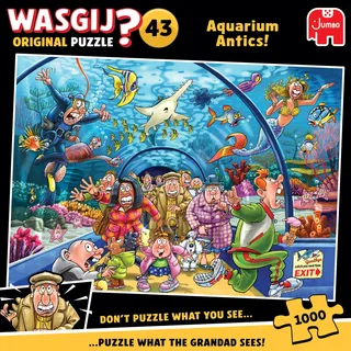 JUMBO Spiele Wasgij Original 43 Aquarium Antics! (1000)
