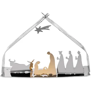Alessi BM09 Bark Crib Krippe,Edelstahl 18/10, goldenem Stahl