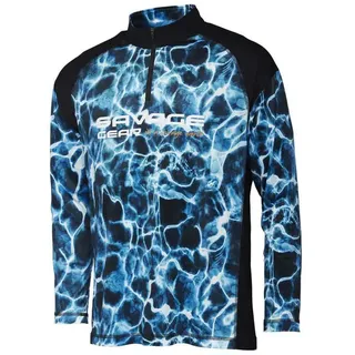 Savage Gear Marine Uv-schutz Langarm-t-shirt - Sea Blue - L