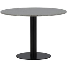 Bild Razzia Dining Table 106cm-Grey Terazzo, Black | Grey, One Size
