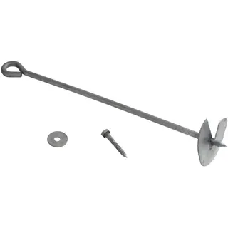 Ambia Garden Verankerungsset A830.010.00 , Grau , Metall , 52x10x10 cm , Freizeit & Co, Gartenspielzeug, Hüpfburgen & Trampoline