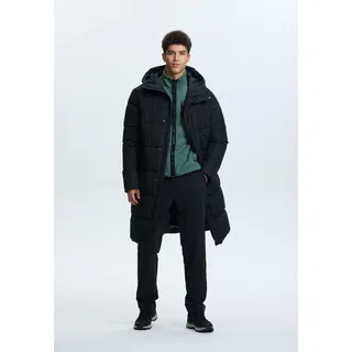 Steppmantel ICEPEAK "ICEPEAK ARDEK", Herren, Gr. 48, schwarz (basic schwarz), Obermaterial: 100% Polyester, Mäntel Steppmantel, wasserdicht, atmungsaktiv, winddicht, wasserabweisend