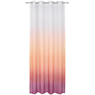 Esposa Ösenvorhang , Lila, Orange , Textil , 140x245 cm , Oeko-Tex® Standard 100 , Heimtextilien, Vorhänge, Fertigvorhänge, Ösenvorhänge