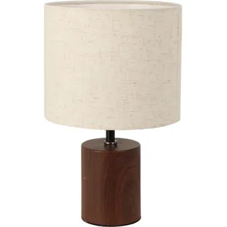 Home Styling Collection Tischlampe 18/29,5 cm , Braun , Metall , E27 , 18x29.5x18 cm , Lampen & Leuchten, Innenbeleuchtung, Tischlampen