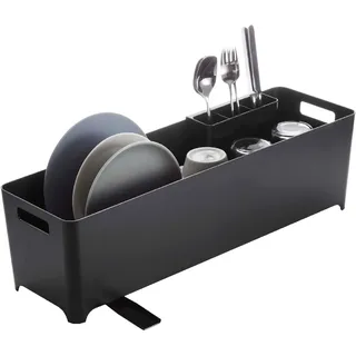 Yamazaki Home, Tower, Abtropfgestell für Geschirr, EinheitsgröÃƒŸe, Schwarz