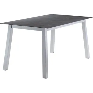 Sieger Gartentisch Rechteckig graphitfarbener Anthrazit 160 cm x 90 cm