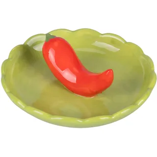 Villa d'Este Home Tivoli 2017 Obst-Life-Dekoteller aus Keramik, rund, 11,2 cm