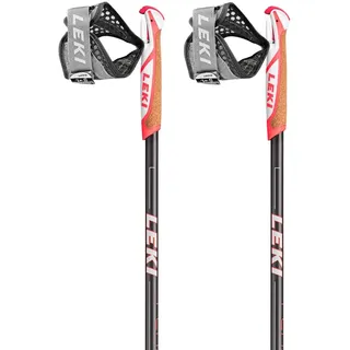 Leki Flash Carbon Stöcke - Dark Anthracite / Neon Red / White - 100