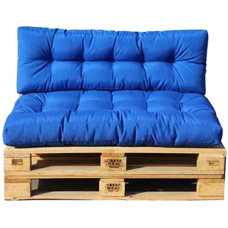 RED DECO Set mit 2 klassischen blauen Outdoor-Kissen - rioubc