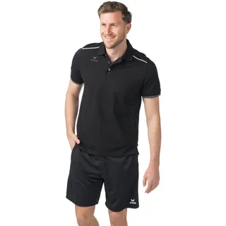 Erima CMPT Pique - Poloshirt (2112511), schwarz/weiß, 5XL