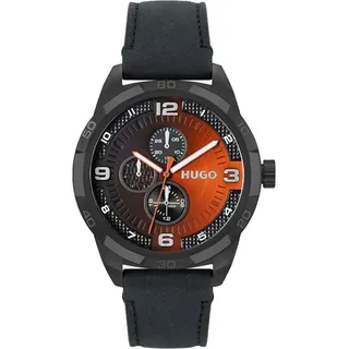 Uni-Uhr Hugo Boss 1530275 (Ø 45 mm) - Schwarz, Orange