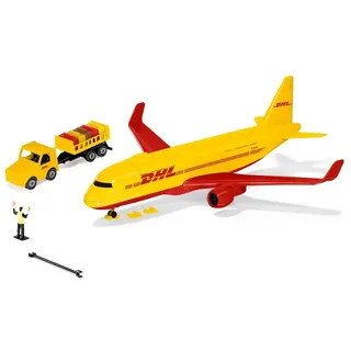 Siku 1702 DHL Frachtflugzeug mit Zubehör