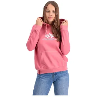 Alpha Industries New Basic Hoody Wmn Kapuzensweat für Damen Coral Red