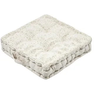 Bodenkissen Amazonica 45/45/10 cm , Beige , Naturmaterialen , Heimtextilien, Wohntextilien, Kissen