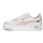 Carina Street Damen Plateau-Sneaker White/Rose Dust/Feather Gray 39
