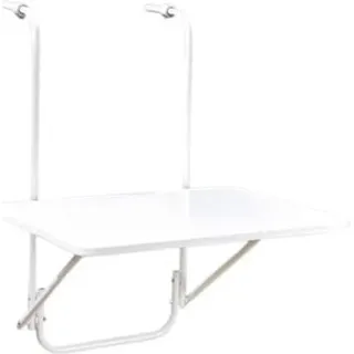 DAJAR Tisch Balkon Metall 483478 - Weiß