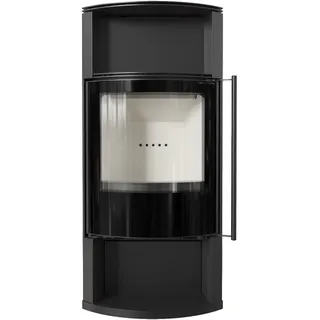 Kratki Kaminofen | TOFA | schwarzer Stahl | 8 kW | weißer Brennraum